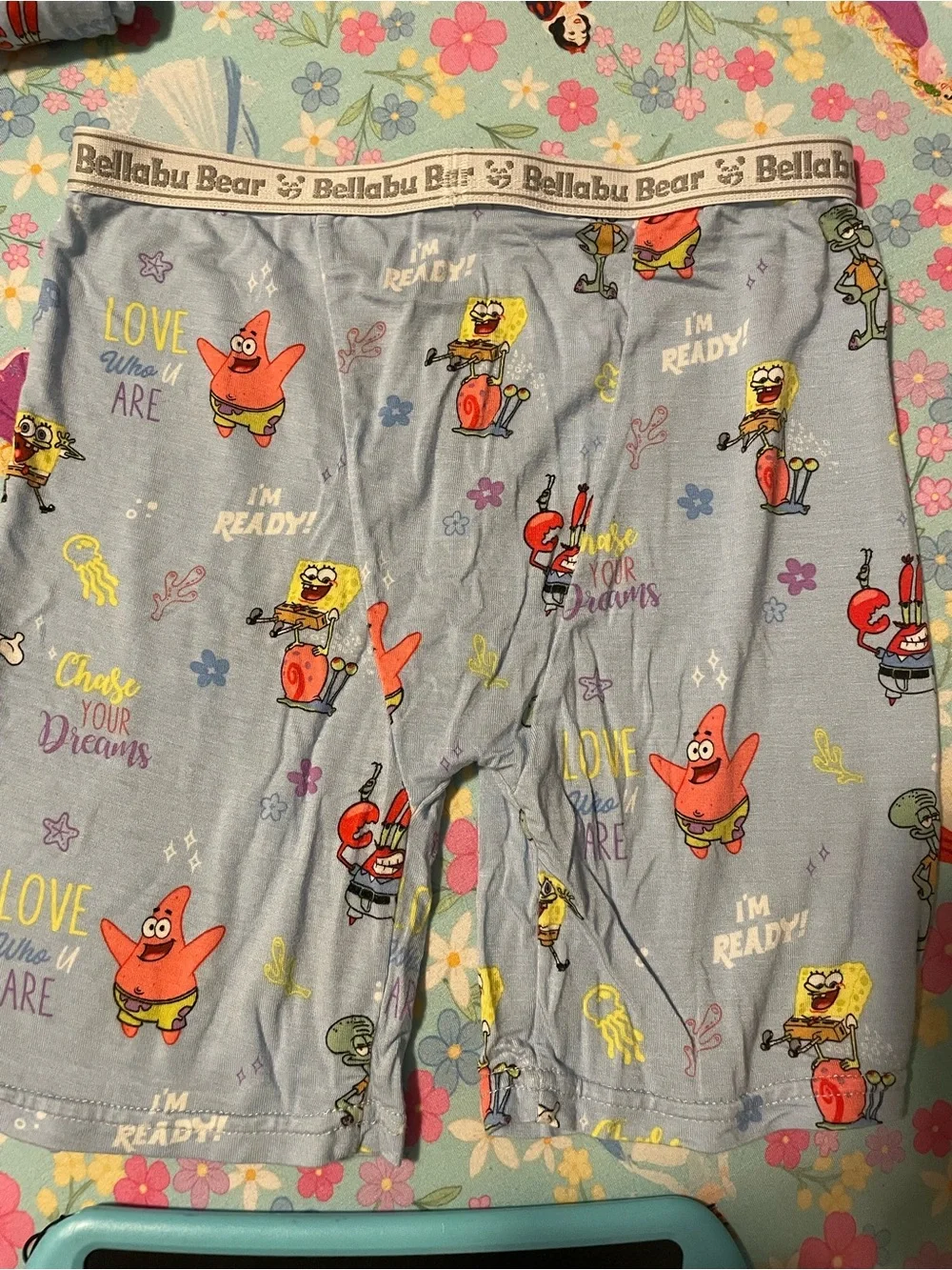 Bellabu Bear SpongeBob SquarePants: Good Vibes Bamboo Kids Pajama Short Set